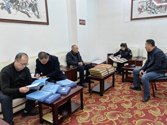 榆林市文化市场综合执法大队到我馆检查安全生产工作和消防工作